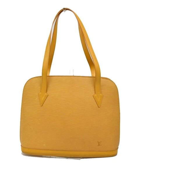 LOUIS VUITTON LV Lussac Shoulder Bag Epi Leather Yellow France M52289 65FC034 - Picture 1 of 16